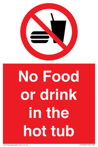 No Food or drink in the hot tub